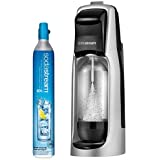 SodaStream 1412111012 Jet Sparkling Water Maker, Kit w/60l Cylinder, Silver